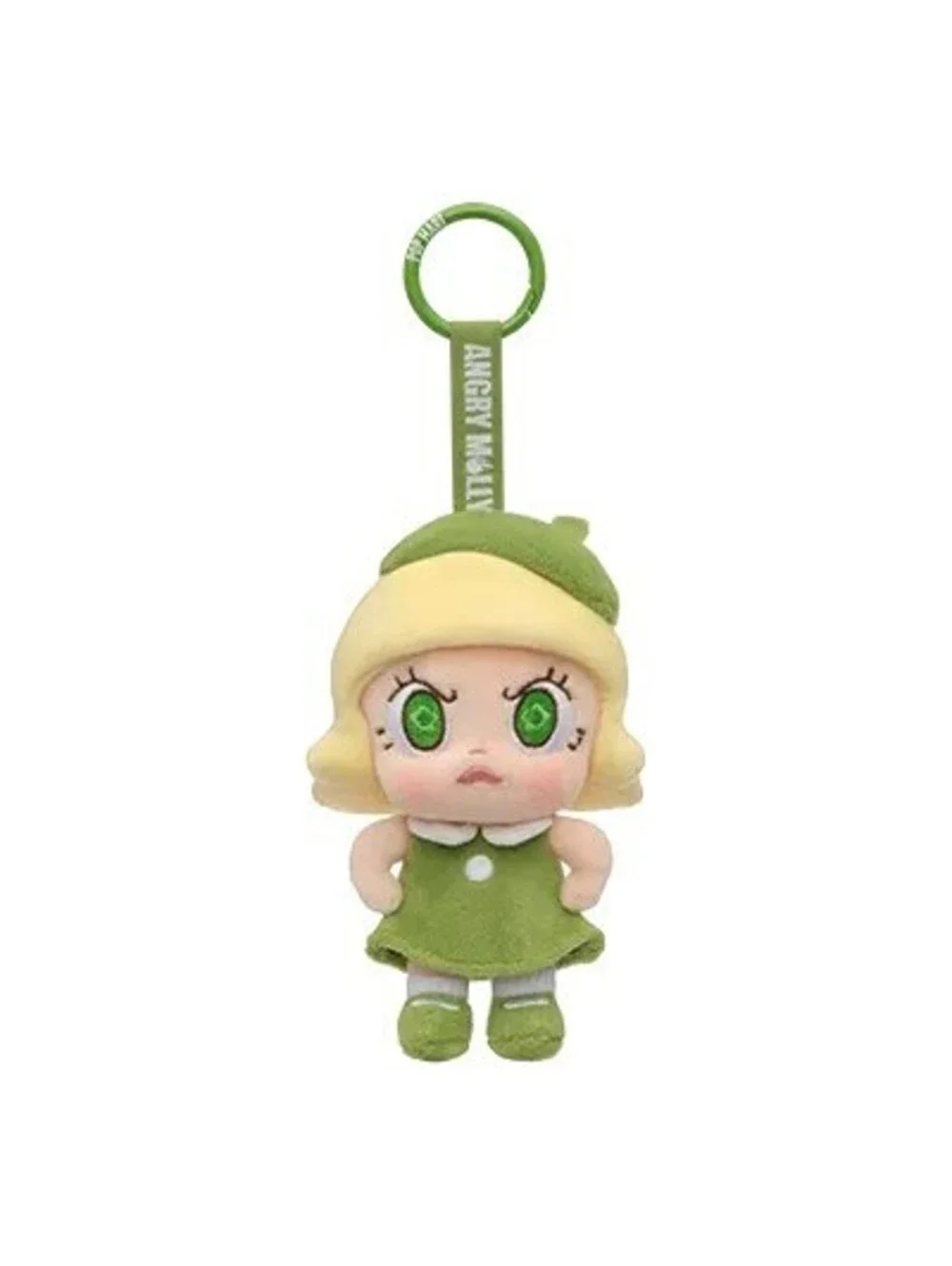 Pop Mart Angry Molly Plush Pendant Green Fire